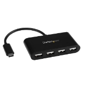 Picture of StarTech.com 4-Port USB-C Hub - Mini Hub - USB-C to 4x USB-A - USB 2.0
