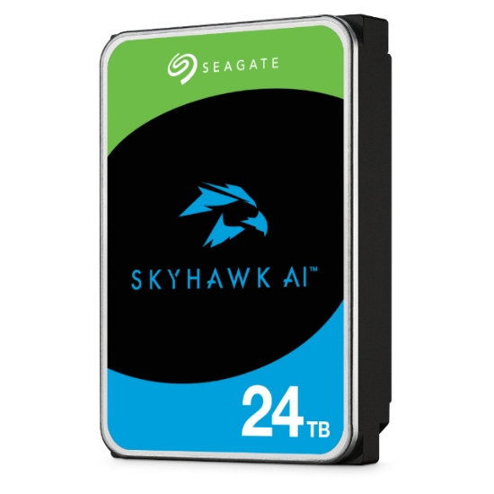 Picture of Seagate SkyHawk AI internal hard drive 24 TB 7200 RPM 512 MB 3.5" Serial ATA III