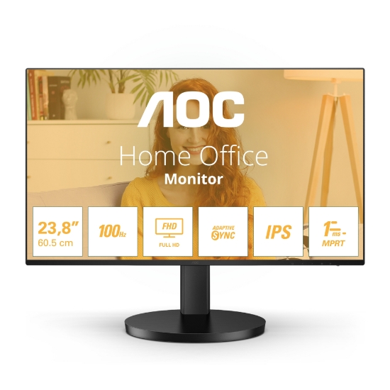 Picture of AOC 24B3HA2 computer monitor 60.5 cm (23.8") 1920 x 1080 pixels Full HD LED Black