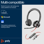 Picture of POLY Blackwire 8225 Stereo USB-C Headset +USB-C/A Adapter