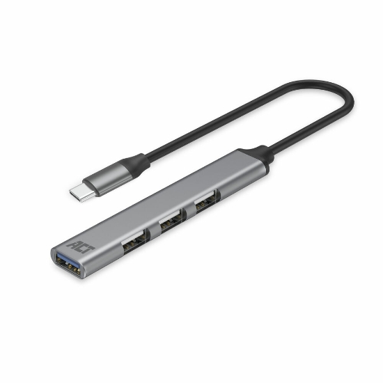 Picture of ACT USB-C hub, 3x USB-A 2.0 and 1x USB-A 3.0