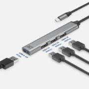 Picture of ACT USB-C hub, 3x USB-A 2.0 and 1x USB-A 3.0