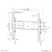 Picture of Neomounts WL35-750BL18 Heavy duty wall mount 43-98" - tilt - lockable - fast installation - TÜV