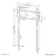 Picture of Neomounts WL30-750BL18P Heavy duty wall mount 50-98" - fixed - lockable - portrait - fast installation - TÜV
