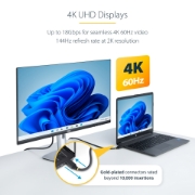 Picture of StarTech.com 1m (3.3ft) Premium Certified High Speed HDMI Cable, 4K 60Hz/1440p 144Hz, HDR10/HDCP 2.2/ARC, 18Gbps, UHD HDMI 2.0 Cord for TV/Monitor/Display, TPE Jacket