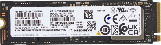 Picture of HP 512GB PCIe-4x4 NVMe Solid State Drive