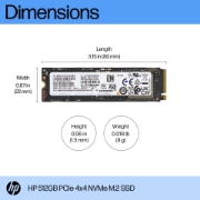 Picture of HP 512GB PCIe-4x4 NVMe Solid State Drive