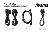 Picture of iiyama LH8664UHS-B2AG Signage Display Digital signage flat panel 2.18 m (86") Wi-Fi 500 cd/m² 4K Ultra HD Black Built-in processor Android 24/7