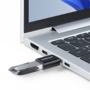 Picture of StarTech.com USB-C to USB-A Adapter, USB 5Gbps, Compact USB-C Male to USB-A Female Adapter, Durable Metal Housing, M/F