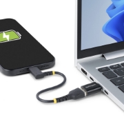 Picture of StarTech.com USB-C to USB-A Adapter, USB 5Gbps, Compact USB-C Male to USB-A Female Adapter, Durable Metal Housing, M/F