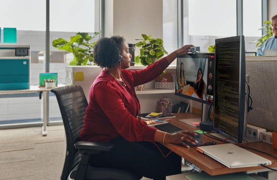 Picture of POLY Blackwire 3320 Stereo Microsoft Teams Certified USB-C Headset +USB-C/A Adapter