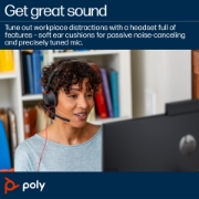 Picture of POLY Blackwire 5210 Monaural USB-C Headset +3.5mm Plug +USB-C/A Adapter