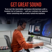 Picture of POLY Blackwire 5210 Monaural USB-C Headset +3.5mm Plug +USB-C/A Adapter