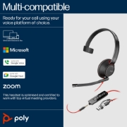 Picture of POLY Blackwire 5210 Monaural USB-C Headset +3.5mm Plug +USB-C/A Adapter