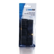 Picture of C2G 11in Hook / Loop Cable Management Straps - 12pk Black cable tie Nylon