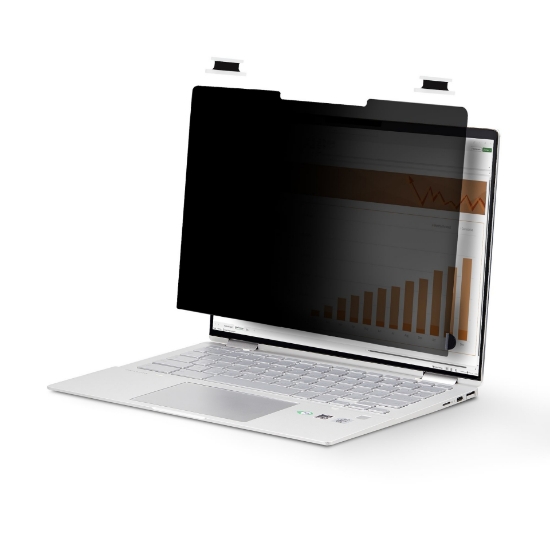 Picture of StarTech.com 14-inch 16:10 Flip-Over Privacy Screen with Touch, Anti-Glare Privacy Filter, Laptop Monitor Screen Protector with 51% Blue Light Reduction