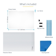 Picture of StarTech.com 14-inch 16:10 Flip-Over Privacy Screen with Touch, Anti-Glare Privacy Filter, Laptop Monitor Screen Protector with 51% Blue Light Reduction
