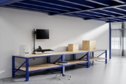 Picture of Neomounts DS90-325BL1 Sit-stand workstation desk 17-32" - gas spring