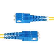 Picture of StarTech.com 10m (32.8ft) LC to SC (UPC) OS2 Single Mode Duplex Fiber Optic Cable, 9/125µm, 100G, Bend Insensitive, Low Insertion Loss - LSZH Fiber Jumper Cord