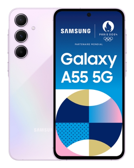 Picture of Samsung Galaxy A55 5G 16.8 cm (6.6") Hybrid Dual SIM Android 14 USB Type-C 8 GB 256 GB 5000 mAh Lilac