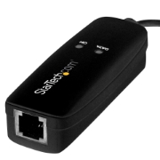 Picture of StarTech.com USB 2.0 Fax Modem - 56K External Hardware Dial Up V.92 Modem/ Dongle/Adapter - Computer/Laptop Fax Modem - USB to Telephone Jack - USB Data Modem - Network Fax/CMR/POS