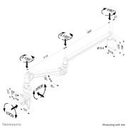 Picture of Neomounts FPMA-HAW300 Medical monitor arm wall 10-24" - h 115-135 cm - gas spring