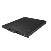 Picture of StarTech.com Rackmount KVM Console - Single Port VGA KVM with 19" LCD Monitor for Server Rack - Fully Featured Universal 1U LCD KVM Drawer w/Cables & Hardware - USB Support - 50,000 MTBF