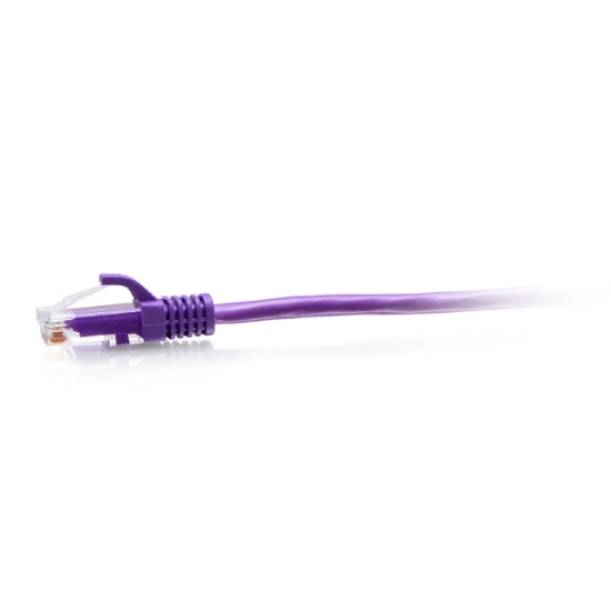 Picture of C2G 4.5m Cat6a Snagless Unshielded (UTP) Slim Ethernet Patch Cable - Purple