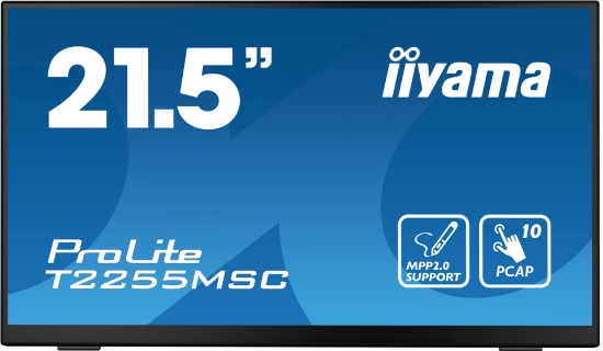 Picture of iiyama ProLite T2255MSC-B1 computer monitor 54.6 cm (21.5") 1920 x 1080 pixels Full HD LCD Touchscreen Black