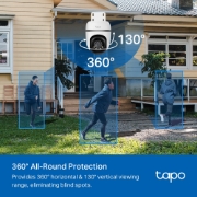 Picture of TP-Link Tapo TC41 V2 Spherical IP security camera Indoor & outdoor 2304 x 1296 pixels Ceiling/Wall/Pole