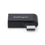 Picture of StarTech.com Right Angled USB-C to USB-A Adapter, USB 5Gbps, Compact USB-C Male to USB-A Female Adapter, Metal Housing, M/F