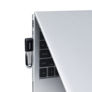 Picture of StarTech.com Right Angled USB-C to USB-A Adapter, USB 5Gbps, Compact USB-C Male to USB-A Female Adapter, Metal Housing, M/F