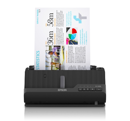 Picture of Epson ES-C320W ADF + Sheet-fed scanner 600 x 600 DPI A4 Black
