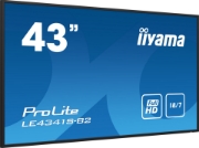 Picture of iiyama PROLITE LE4341S-B2 Digital signage flat panel 108 cm (42.5") LCD 350 cd/m² Full HD Black 18/7