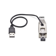 Picture of StarTech.com Gigabit Fiber to RJ45 Ethernet Media Converter Dongle, Optical Singlemode 10km/Multimode 800m, USB Powered, Compact Design, Metal Housing, Micro Mini, TAA