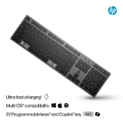 Picture of HP 725 Multi-Device Rechargeable Wireless Keyboard