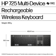 Picture of HP 725 Multi-Device Rechargeable Wireless Keyboard