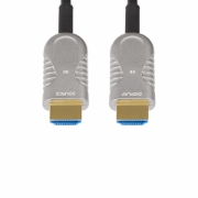 Picture of StarTech.com 30ft (9.1m) HDMI 2.1 Hybrid Active Optical Cable (AOC), CMP, Plenum Rated, 8K Ultra High Speed HDMI 2.1/2.0 Fiber Optic Cable, 48Gbps, 8K 60Hz/4K 120Hz, HDR10+/FRL/TMDS/eARC