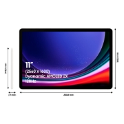 Picture of Samsung Galaxy Tab S9 SM-X710N Qualcomm Snapdragon 128 GB 27.9 cm (11") 8 GB Wi-Fi 6 (802.11ax) Android 13 Beige