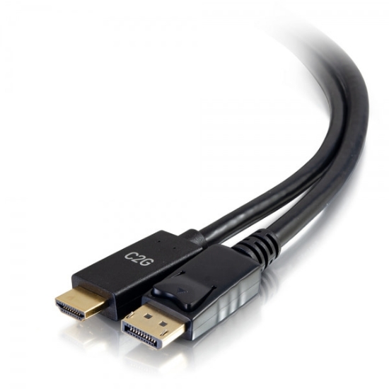 Picture of C2G 54433 video cable adapter 1.8 m DisplayPort HDMI Black