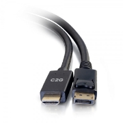 Picture of C2G 54433 video cable adapter 1.8 m DisplayPort HDMI Black
