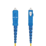 Picture of StarTech.com 3m (9.8ft) LC to SC (UPC) OS2 Single Mode Simplex Fiber Optic Cable, 9/125µm, 40G/100G, Bend Insensitive, Low Insertion Loss - LSZH Fiber Jumper Cord