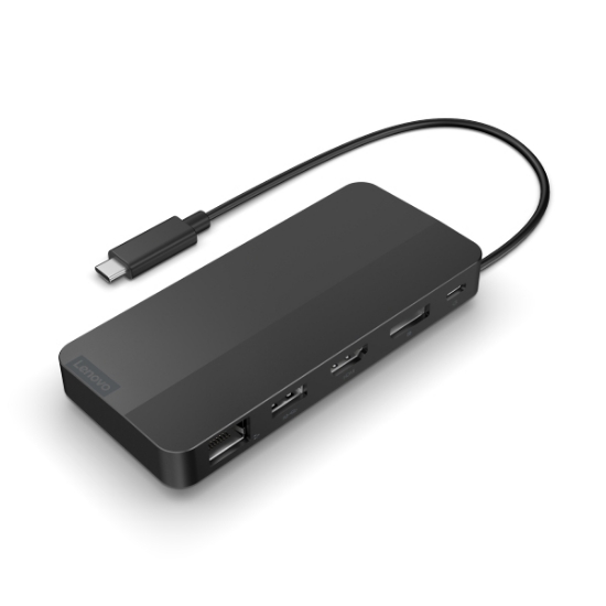 Picture of Lenovo 40B90100EU laptop dock/port replicator Wired USB 3.2 Gen 1 (3.1 Gen 1) Type-C Black
