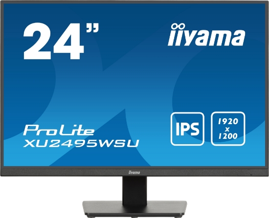 Picture of iiyama ProLite XU2495WSU-B7 computer monitor 61 cm (24") 1920 x 1200 pixels 4K Ultra HD LED Black