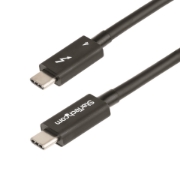 Picture of StarTech.com 1.6ft Thunderbolt 4 Cable - 40Gbps - 100W PD - 4K/8K Video - Intel-Certified Thunderbolt Cable - Compatible w/USB 4/Thunderbolt 3/USB 3.2/USB Type-C/DisplayPort