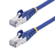 Picture of StarTech.com 2m Blue CAT8 Ethernet Cable, Snagless RJ45, 25G/40G, 2000MHz, 100W PoE++, S/FTP, 26AWG Pure Bare Copper Wire, LSZH, Shielded Network Patch Cord w/Strain Reliefs, Fluke Channel Tested