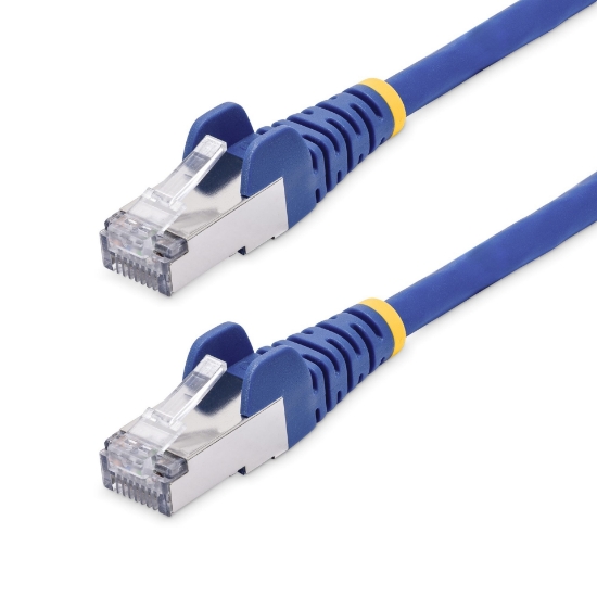 Picture of StarTech.com 2m Blue CAT8 Ethernet Cable, Snagless RJ45, 25G/40G, 2000MHz, 100W PoE++, S/FTP, 26AWG Pure Bare Copper Wire, LSZH, Shielded Network Patch Cord w/Strain Reliefs, Fluke Channel Tested