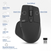 Picture of ACT Wireless mouse 2400 DPI with silent click, eco-friendly, made from recycled materials