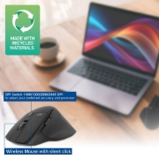 Picture of ACT Wireless mouse 2400 DPI with silent click, eco-friendly, made from recycled materials