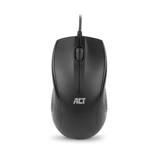 Picture of ACT Wired full-size optical mouse 1000 DPI, silent click, eco-friendly, made from recycled materials